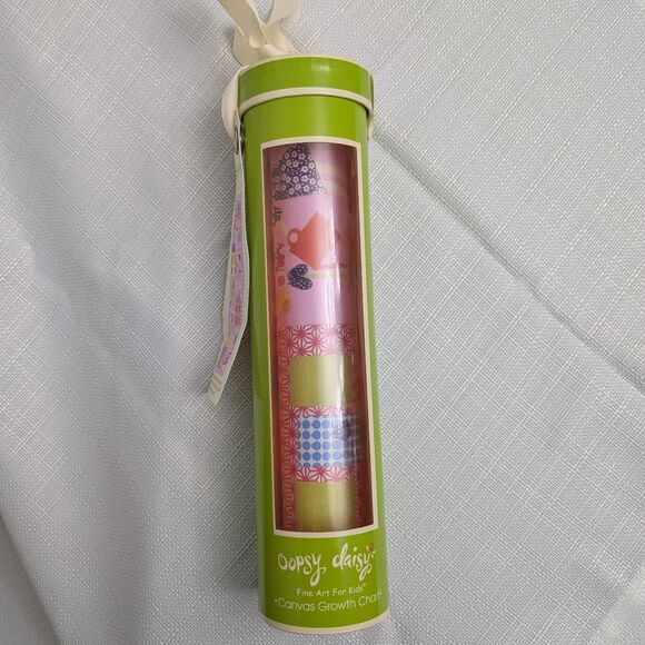 Oopsy Daisy Whimsical Fine Art For Kids Growth Chart Canvas Height Marker New - Picture 1 of 8